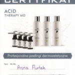 Certyfikat Acid Therapy MD