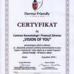 Certyfikat Derma Friendly 2